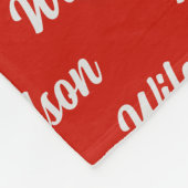 Kerstman Chihuahua Santa Dog's naam Fleece Deken (Hoek)