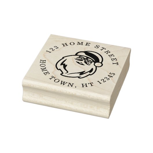Kerstman Circulaire Retouradres Rubberstempel (Stempel)