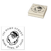 Kerstman Circulaire Retouradres Rubberstempel (Gestempeld)