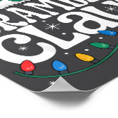 Kerstman Claus Grappig Kerstmis Oma Vakantie Poster (Hoek)