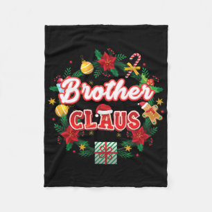 Kerstman Claus Kerst Santa Laurier Krans Mistle Fleece Deken