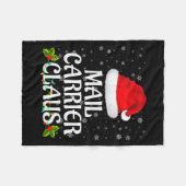 Kerstman Claus Kerstverlichting Pyjama Familie Fleece Deken (Voorkant (Horizontaal))