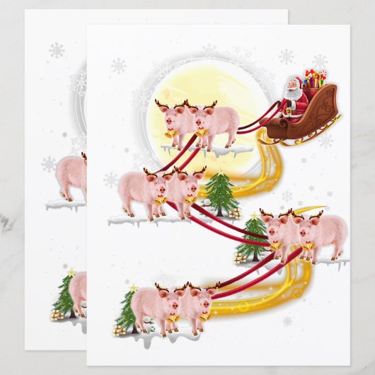 kerstman claus kinderen jongens meisjes (Voorkant / Achterkant)