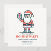 Kerstman Clausule Houd Kerstmis Gift Box Kaart (Voorkant / Achterkant)