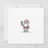 Kerstman Clausule Houd Kerstmis Gift Box Kaart (Achterkant)