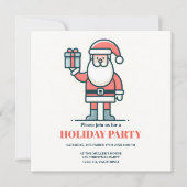 Kerstman Clausule Houd Kerstmis Gift Box Kaart (Voorkant)