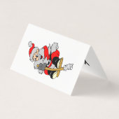 Kerstman clipart kaart (Achterkant)