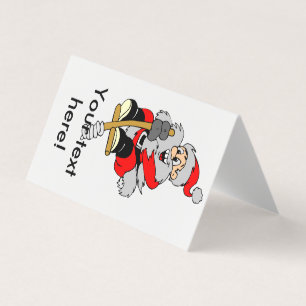Kerstman clipart kaart