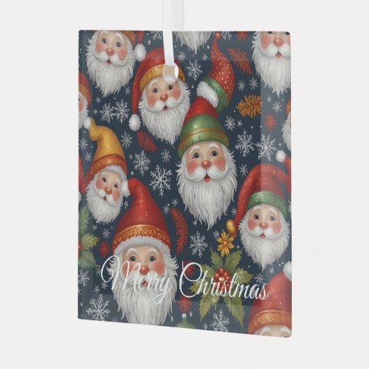  Kerstman Collectie Glas Ornament (Voorkant links)