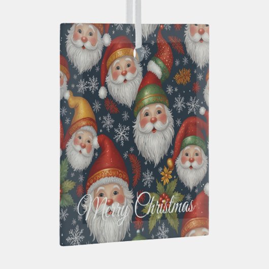  Kerstman Collectie Glas Ornament (Voorkant Rechts)