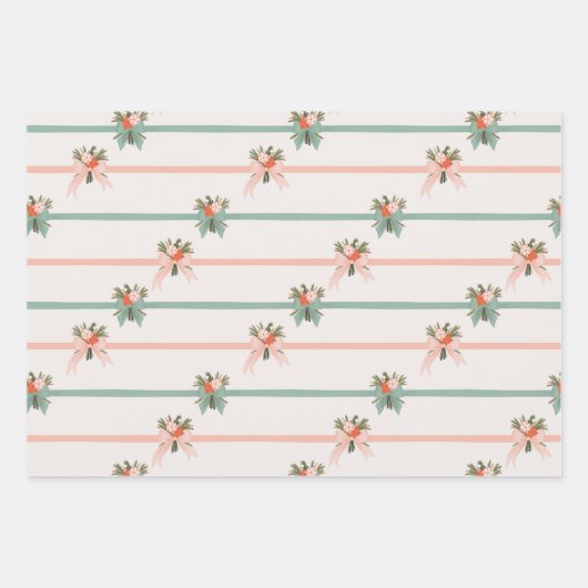 Kerstman Collectie Vakantie Inpakpapier Vel (Voorkant)
