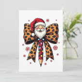 Kerstman Coquette strik School Onderwijs  Kaart (Staand voorkant)