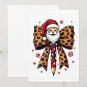 Kerstman Coquette strik School Onderwijs  Kaart (Voorkant / Achterkant)