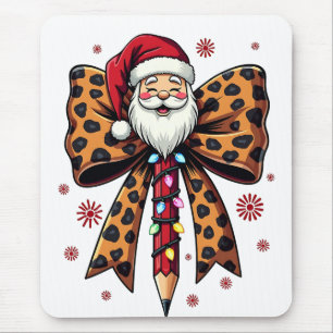 Kerstman Coquette strik School Onderwijs Muismat