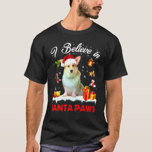 Kerstman Corgi Hond Kerst Decoratie T-shirt