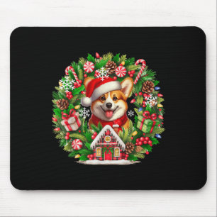 Kerstman Corgi Kerst Bloemstuk Bijpassende Eigenaa Muismat