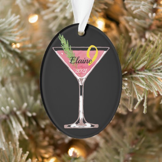 Kerstman Cosmopolitan Cocktail - Gepersonaliseerd  Ornament (Boom)