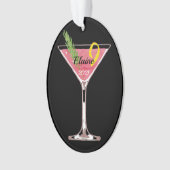 Kerstman Cosmopolitan Cocktail - Gepersonaliseerd  Ornament (voorkant)