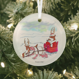 Kerstman Coup ronde glazen kerstbal Glas Ornament