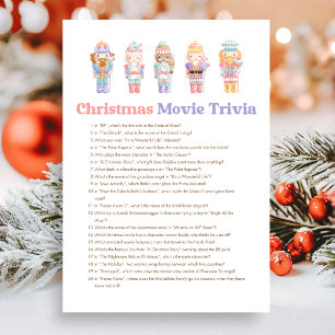 Kerstman Crackeraar Film Trivia Spel Feestdagenkaart
