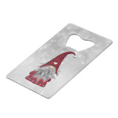 Kerstman creditkaart flessenopener (Achterkant Gekanteld)