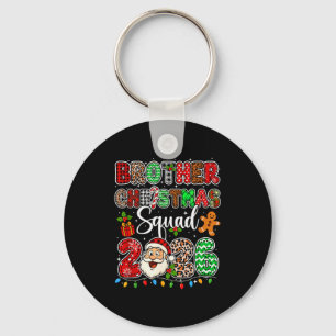 Kerstman Crew 2026 Luipaard Grappige Kerstman Broe Sleutelhanger