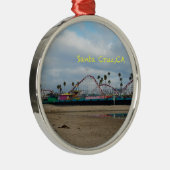 Kerstman Cruz Californië Metalen Ornament (Rechts)