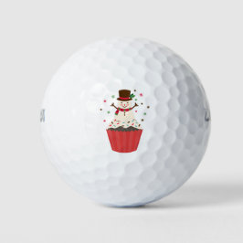 Kerstman Cupcake Golfballen
