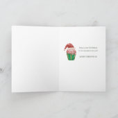 Kerstman Cupcakes voor neef Kaart (Binnen)