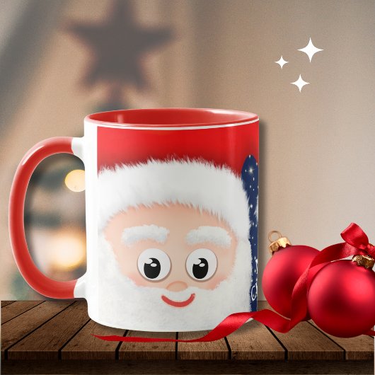 Kerstman Custom Merry Christmas Koffiemok