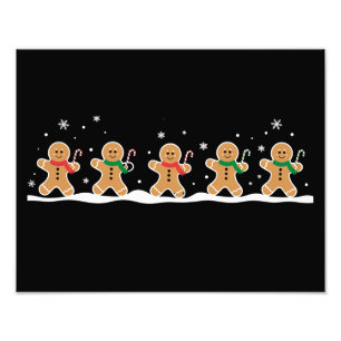 Kerstman Cute Kerst Vakantie Banketbakker Foto Afdruk