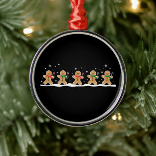 Kerstman Cute Kerst Vakantie Banketbakker Metalen Ornament