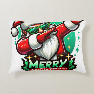 Kerstman dabbing in Kerststijl Accent Kussen