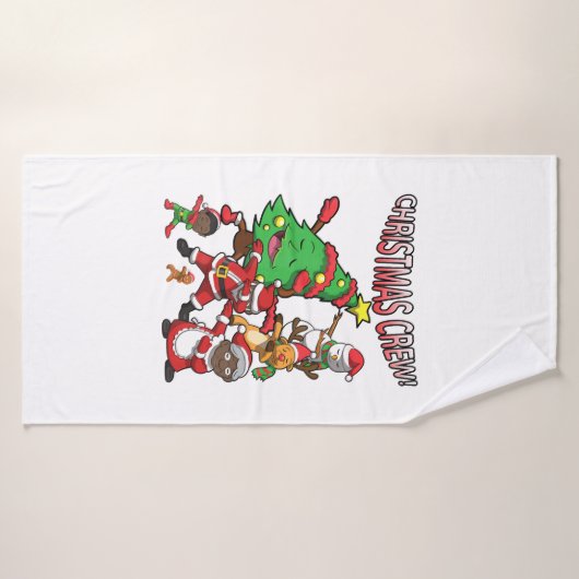 Kerstman Dabbing Santa-Amerikaans Badhanddoek (Badhanddoek)