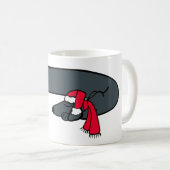 Kerstman-Dachshund Slaapmok Koffiemok (Voorkant rechts)