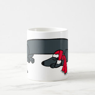 Kerstman-Dachshund Slaapmok Koffiemok