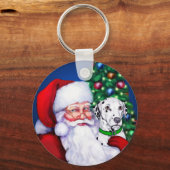 Kerstman Dalmatiaan Sleutelhanger (Voorkant)