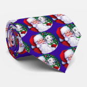 Kerstman Dalmatiaan Stropdas (Opgerold)