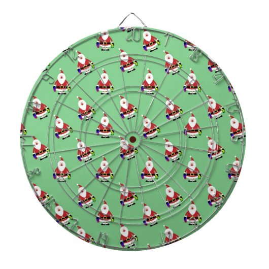 kerstman dartbord (Voorkant)