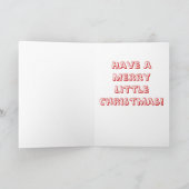 "Kerstman &" de Kerstkaart van de Kunst van de Feestdagen Kaart (Binnen)