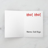 Kerstman & de Kerstkaart van Rudolph - pas het Feestdagen Kaart (Binnen)