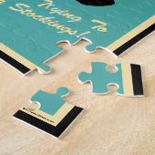 Kerstman. De man probeert je voorraad in te halen Legpuzzel (Zijkant)