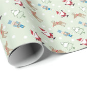 Kerstman decoratie cadeaupapier (Rol Hoek)
