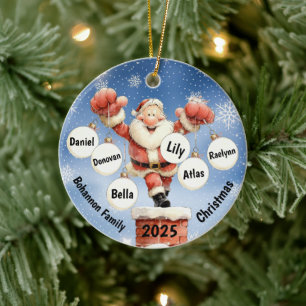 Kerstman decoratie voor de schoorsteen