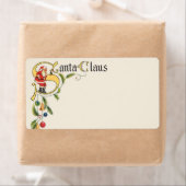  kerstman, decoratieve kerstgrens etiket (Insitu)