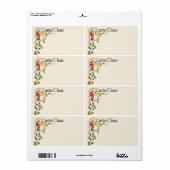  kerstman, decoratieve kerstgrens etiket (Full Sheet)