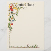  kerstman, decoratieve kerstgrens flyer (Voorkant)