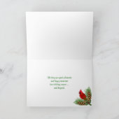 Kerstman Deer en Snowman Feestdagen Kaart (Binnen)