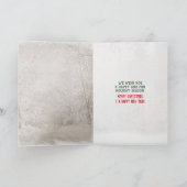 Kerstman Deer met Santa Hat Feestdagen Kaart (Binnen)