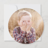 Kerstman, definieer een goede foto Kerstmis Feestdagenkaart (Achterkant)